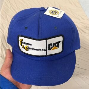 CAT vitage  Blue Baseball Cap